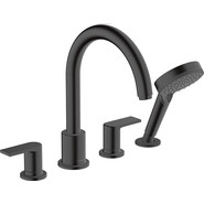 Смеситель для ванны Hansgrohe Vernis Shape 71459670, черный матовый фото 