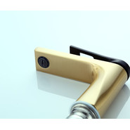 Смеситель для раковины Bronze de Luxe Element EL02GB, матовое золото/черный, Цвет производителя: золото матовое фото 4