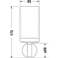 Стакан для зубных щеток Duravit Starck T 0099314600, цвет чёрный матовый фото 2