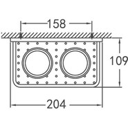 Стакан двойной для зубных щеток Cezares Maxima CZR-F-8920A фото 2