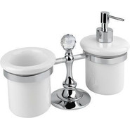 Дозатор для жидкого мыла со стаканом Cezares Olimp OLIMP-TDT-01-Sw фото 