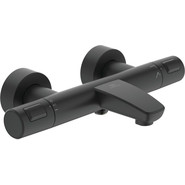 Смеситель для ванны с термостатом Ideal Standard Silk Black Ceratherm T25 A7544XG, черный матовый фото 