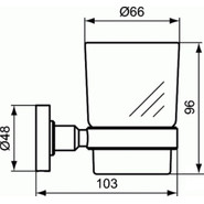Стакан для зубных щеток Ideal Standard Silk Black IOM A9120XG, черный матовый фото 3