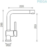 Смеситель для кухни Schock PIEGA 710131, хром/бронза фото 3