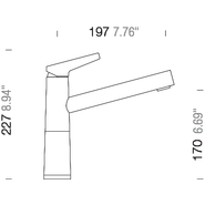Смеситель для кухни Schock SC-510 710458, хром/бронза фото 2