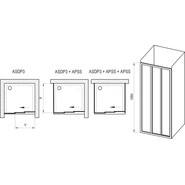 Душевая дверь Ravak Supernova SDOP 80 см 03V40100ZG белый/матовое, Цвет стекла: матовое, Цвет профиля: белый, Размер - мм: 800 фото 5