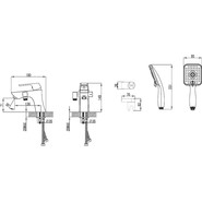 Смеситель для ванны Lemark Unit LM4515C фото 2