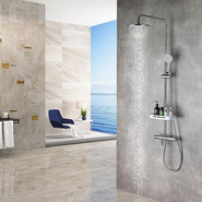 Душевая стойка с термостатом Lemark Tropic LM7010C фото 2