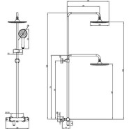 Душевая стойка с термостатом Lemark Tropic LM7010C фото 3