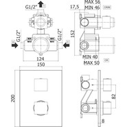 Смеситель для душа с термостатом Paffoni Elle LEQ518CR/M фото 2