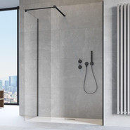 Душевое ограждение Radaway Modo New Black III 100x90 см (стекло 8 мм), черный/прозрачное фото 