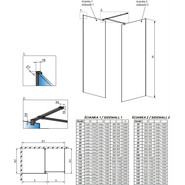 Душевое ограждение Radaway Modo X Black III Frame 100x90 см (стекло 10 мм), черный/прозрачное фото 4