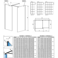 Душевое ограждение Radaway Modo X Black III Factory 100x90 см (стекло 10 мм), черный/прозрачное фото 4