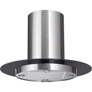 Вытяжка MBS Zebrina 190 island glass (прозрачное стекло) фото 