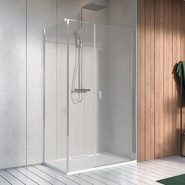 Душевое ограждение Radaway Nes 8 KDS I + S1 100x90 см R (стекло 8 мм), хром/прозрачное фото 