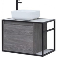 Тумба подвесная со столешницей Aquanet Nova Lite Loft 75 см 261654, дуб рошелье L фото 