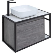 Тумба подвесная со столешницей Aquanet Nova Lite Loft 75 см 261654, дуб рошелье L фото 3