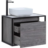 Тумба подвесная со столешницей Aquanet Nova Lite Loft 75 см 261654, дуб рошелье L фото 5