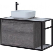 Тумба подвесная со столешницей Aquanet Nova Lite Loft 90 см 261656, дуб рошелье L фото 