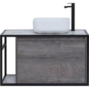 Тумба подвесная со столешницей Aquanet Nova Lite Loft 90 см 261655, дуб рошелье R фото 3