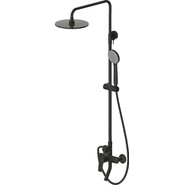 Душевая стойка Bravat Rhein F6429564BW-A-ENG, черный матовый фото 