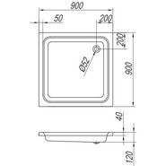 Поддон акриловый Kolpa-San Pearl 90х90 см фото 3