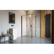 Душевое ограждение Radaway Nes Black KDS I 100x90 см L, черный/прозрачное фото 2