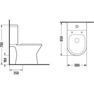 Унитаз-компакт Azario Verde AZ-8220 с крышкой микролифт фото 5