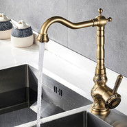 Смеситель для кухни Gerhans K14218, бронза фото 2