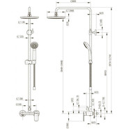 Душевая стойка Bravat Opal C F9125183CP-A1-RUS фото 5