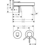 Смеситель для раковины настенный Hansgrohe Finoris 76051670, черный матовый фото 3