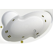 Ванна гидромассажная Радомир Ирма 160x105 см L (Гидромассаж "Релакс" Bronze) фото 