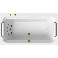 Ванна гидромассажная Радомир Хельга 185x100 см (Гидромассаж "Стандарт" Bronze) фото 