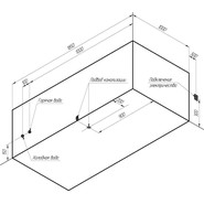 Ванна гидромассажная Радомир Хельга 185x100 см (Гидромассаж "Стандарт" Bronze) фото 3