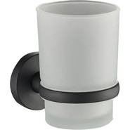 Стакан для зубных щеток Haiba HB8706, цвет чёрный матовый фото 