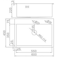 Кухонная мойка Gerhans K36045 1 мм, нержавеющая сталь, Цвет производителя: нержавеющая сталь фото 3