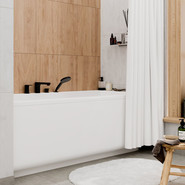 Смеситель для ванны WasserKraft Elbe 7455, черный фото 3