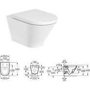 Инсталляция с подвесным унитазом Roca The Gap Round Rimless Pack 893105000 (без кнопки смыва) фото 2