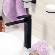 Смеситель для раковины высокий WasserKraft Elbe 7403H, чёрный фото 2