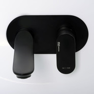 Смеситель для раковины настенный WasserKraft Elbe 7430, чёрный фото 4