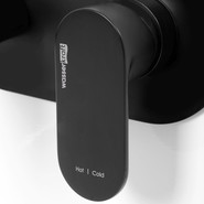 Смеситель для раковины настенный WasserKraft Elbe 7430, чёрный фото 5