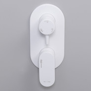 Смеситель для ванны WasserKraft Mindel 8571, белый фото 2