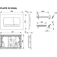 Кнопка смыва Roca Active 52B 8901150B1, хром глянцевый фото 2