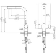Смеситель для кухни Timo Saona 2356/18FL, черное золото фото 2