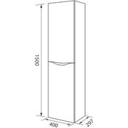 Пенал подвесной Iddis Cloud 40 см CLO40W0i97, белый фото 4