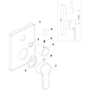Душевая система для душа Azario Tevis AZ-15490721 фото 4