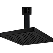 Верхний душ E.C.A. Tiera 102145032C1EX 200x200 мм, черный матовый фото 