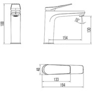 Смеситель для раковины Lemark Bronx LM3737BL, черный фото 2