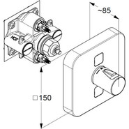 Смеситель для душа с термостатом Kludi Push 389110538 фото 2