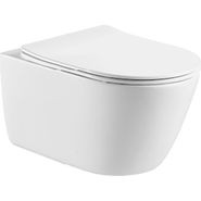 Унитаз подвесной безободковый Aquatek Оберон AQ1363W-00 с крышкой микролифт фото 